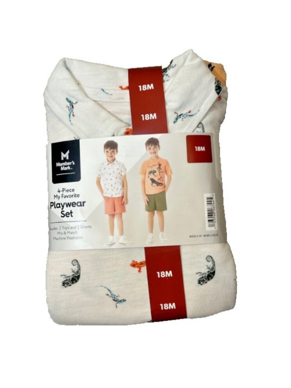 Member's Mark Boy's 4-Piece My Favorite Mix & Match Playwear Set-18 Months